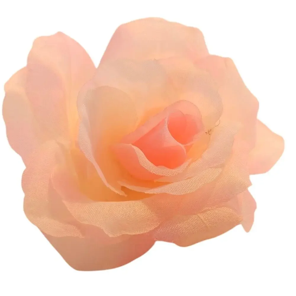 Blush Pink Silk Artificial Rose Heads Wedding Craft 4